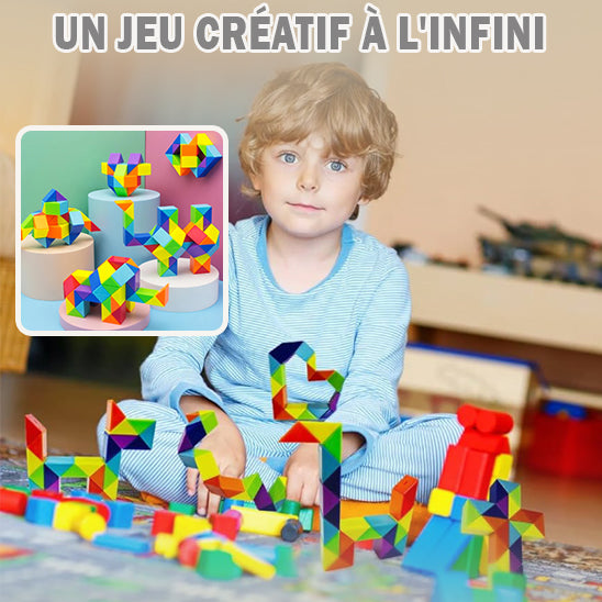 Jouez en famille | Puzzle 3D Magnétique stimule imagination